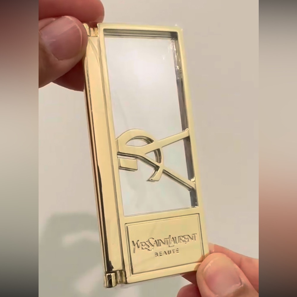 Yves Saint Laurent Gold and Black Compact Makeup Case